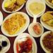 Clockwise from left, apple crisp waffle, Big Kahuna omelet, biscuits and gravy, So Cal omelet, nature boy pancakes, Artie's stuffed french toast, pecan banana pancakes Nick's Original House of Pancakes on Tuesday, March 12, 2013.Melanie Maxwell I AnnArbor.com